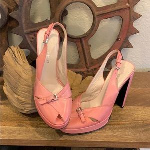 Bebe pink heels size 6 1/2